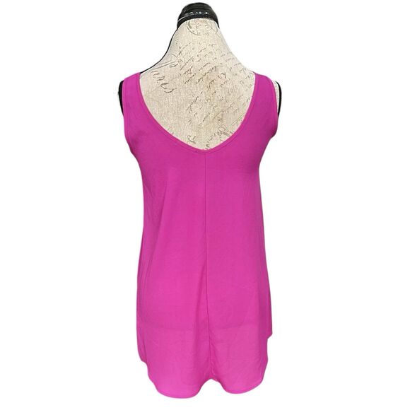 Soprano Womens Blouse Tank Top Sz Small Pink Sleeveless Boho, Colorful Feminine - Picture 2 of 9